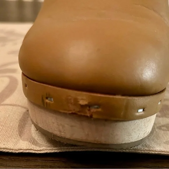 LOFT Leather/Wood Clogs - Picture 12 of 12
